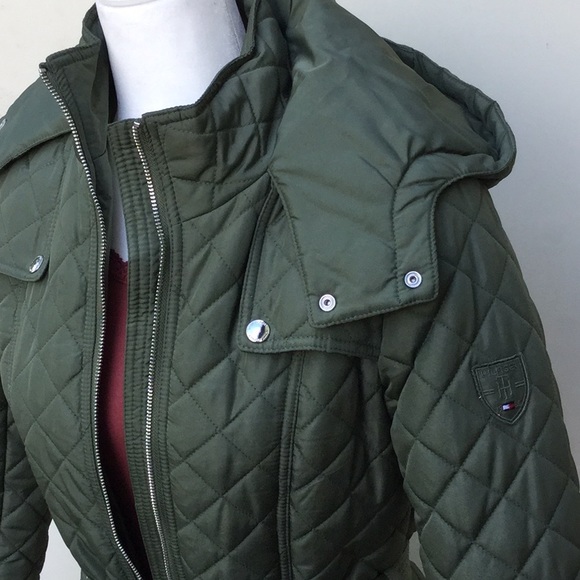 Tommy Hilfiger Diamond Quilted Puffer Coat - Picture 2 of 5